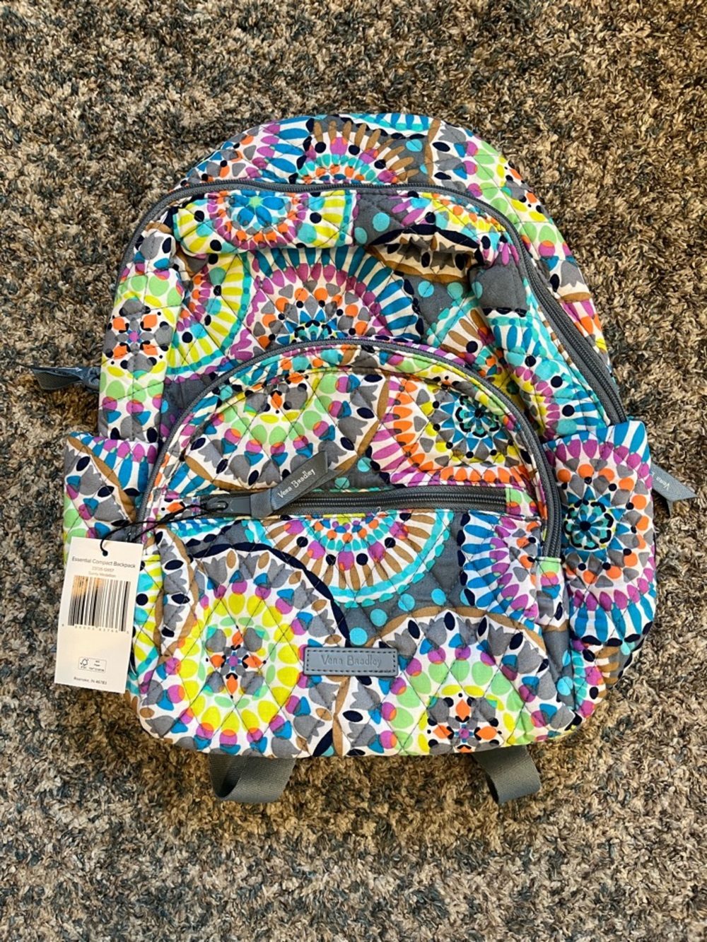 NWT Vera Bradley Small Essential Backpack in Sunny Medallion